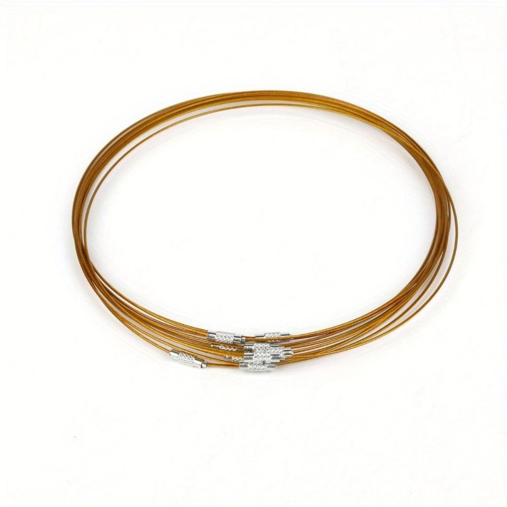 10pcs Steel Wire Bracelet Cords For Diy Jewelry Making Ideal For Bracelets Keychains Crafting Accessories Bracelet Making Kit Bracelet Making Supplies