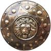 Antique 60.96cm Medieval Lion Round Shield Iron Greek LARP Knight Shield Steel