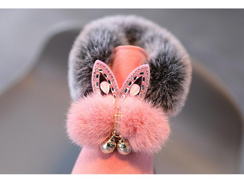 Зимние сапоги принцессы для девочек 2023 года — мягкие, утолщенные, плоские, хлопковые, короткие детские туфли