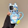 KEYSION Милый мультяшный чехол с ушками для iPhone 11 со шнурком Мягкий силикон+ПК Противоударная задняя крышка для телефона iPhone 11