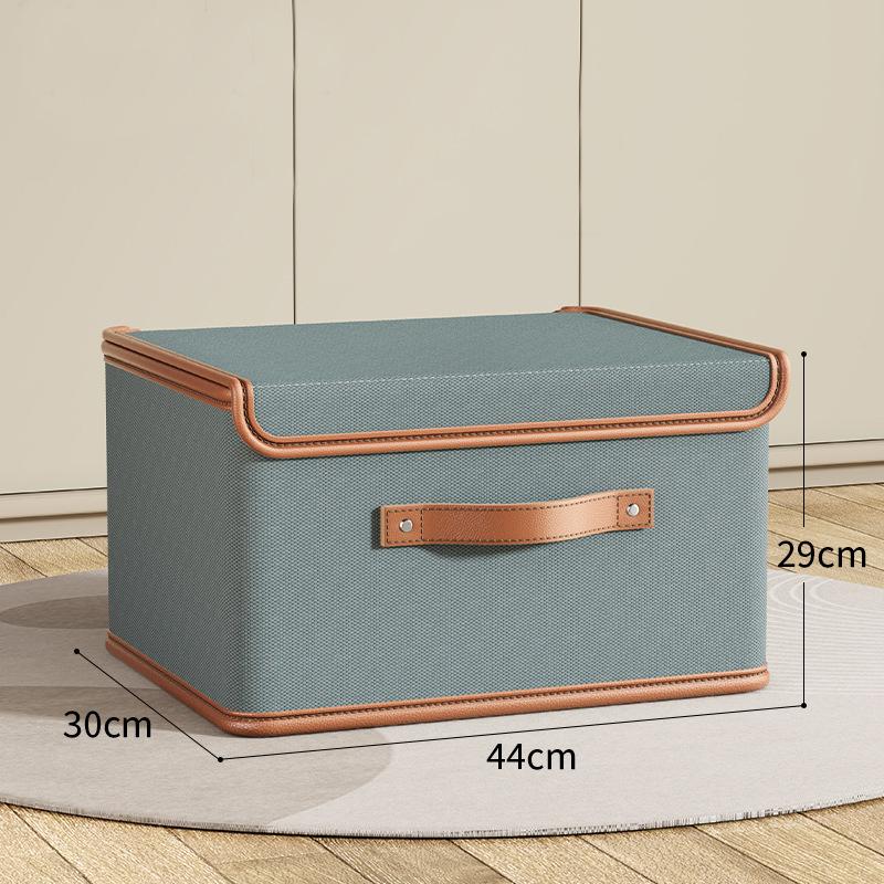 Dustproof Storage Box with Lid Double Thickness Moisture-proof Storage Box Large Capacity Foldable Clothes Storage Box