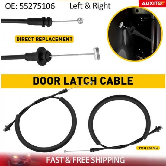 Pair Door Release Latch Cable Right Left For Dodge 1998-2002 1500 Ram 2500 3500