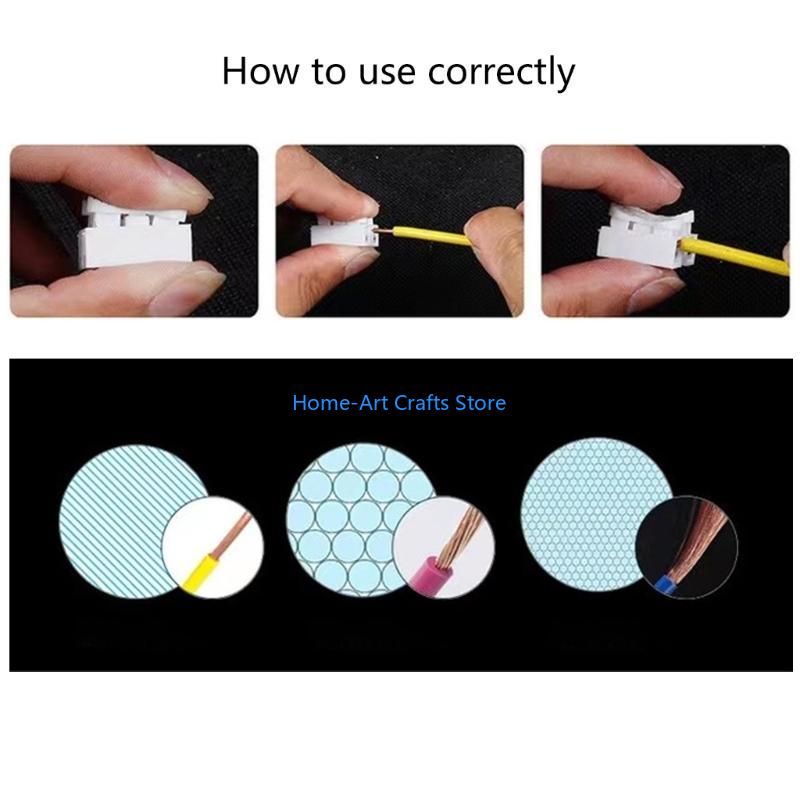 Y3NA Pack Of 20 Press Fit Electrical Terminals Connectors Suitable For Easy Wire Connection Home Circuit Upgrades