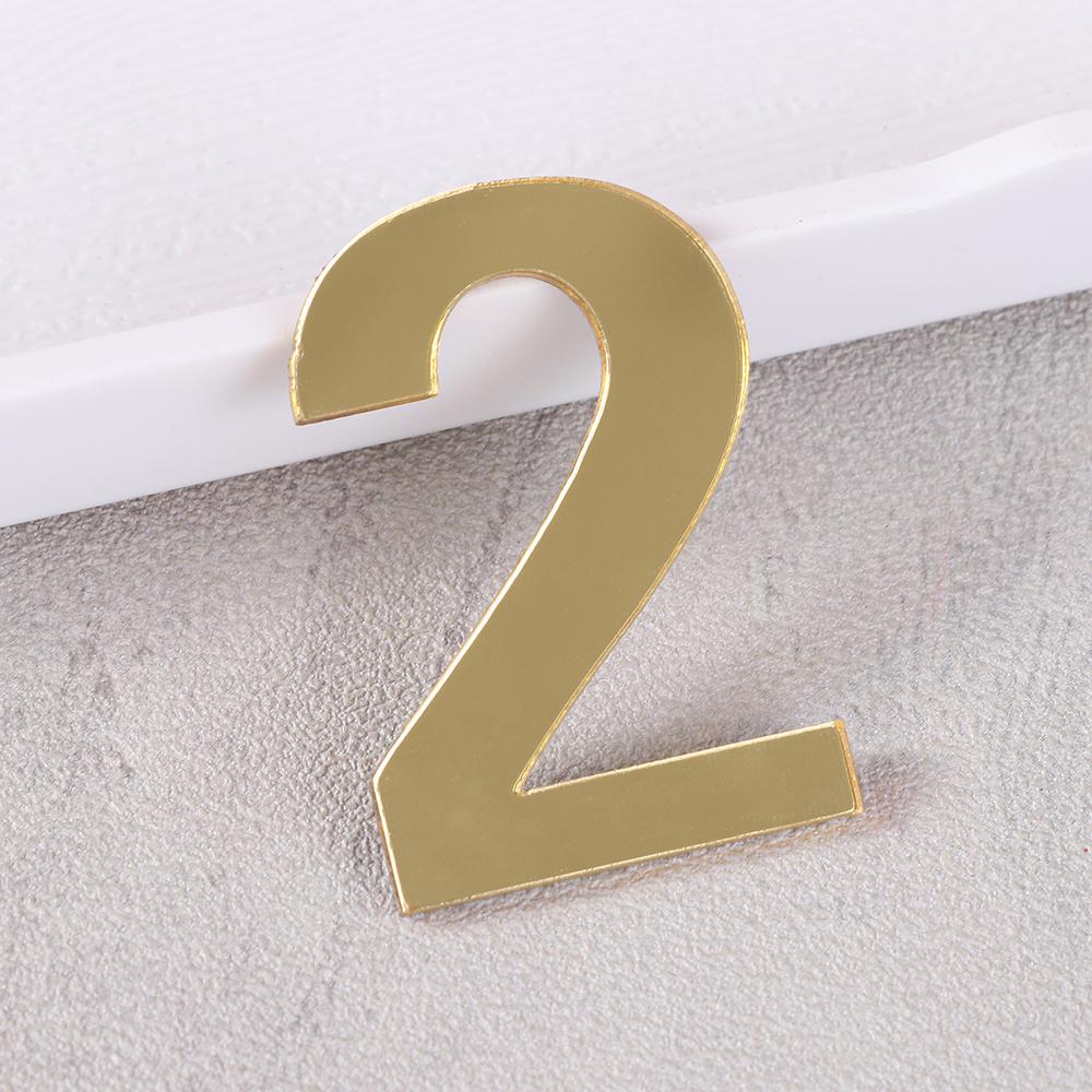 Home Door Label Self-adhesive Gate Digits Door Numeral Plaque Door Plate Number House Drawer Sign