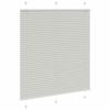 VidaXL Store Plissé Light Grey 120x100cm Fabric Width 119.4cm, Window Pleated Blind, Accordion Blind, Pleated Blind of 4015334