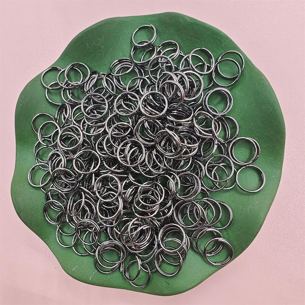 5/6/8/10mm 200-500pcs/bag Popular Iron Double Connecting Loops Rings For Jewelry Making DIY Accessories Split Jump Open Connectors Jewelry Accessory