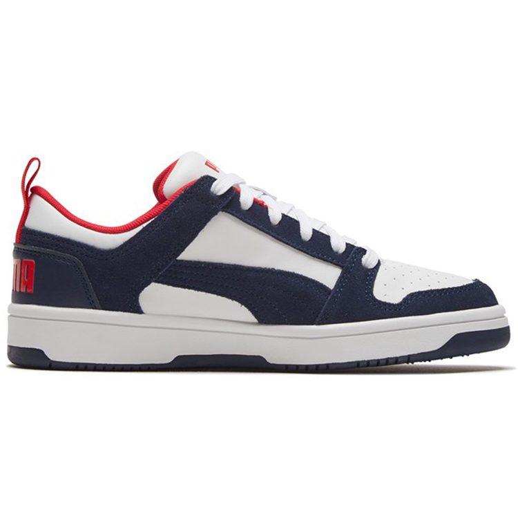 PUMA Rebound Layup Lo Sd 'White Blue Red' 370539-05