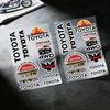 FOR TOYOTA TRO GR Universal Waterproof Reflective Decorative Decals Scratch Hide For Car Motorcycle Helmet Water Cup Fridge