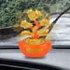 Car Dashboard Decorations Solar-Powered Shaking Money Tree Design Automotive Interior Decor Cute Dashboard Car Accessories