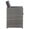 5 Piece Garden Dining Set Poly Rattan & Solid Acacia Wood Anthracite Grey
