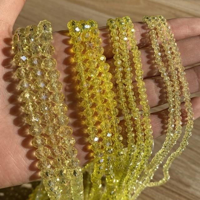 3/4/6/8 мм граненые круглые австрийские хрустальные бусины, блестящие стеклянные бусины-распорки Rondelle для рукоделия, изготовления ювелирных изделий, сделай сам, браслет 15 ''