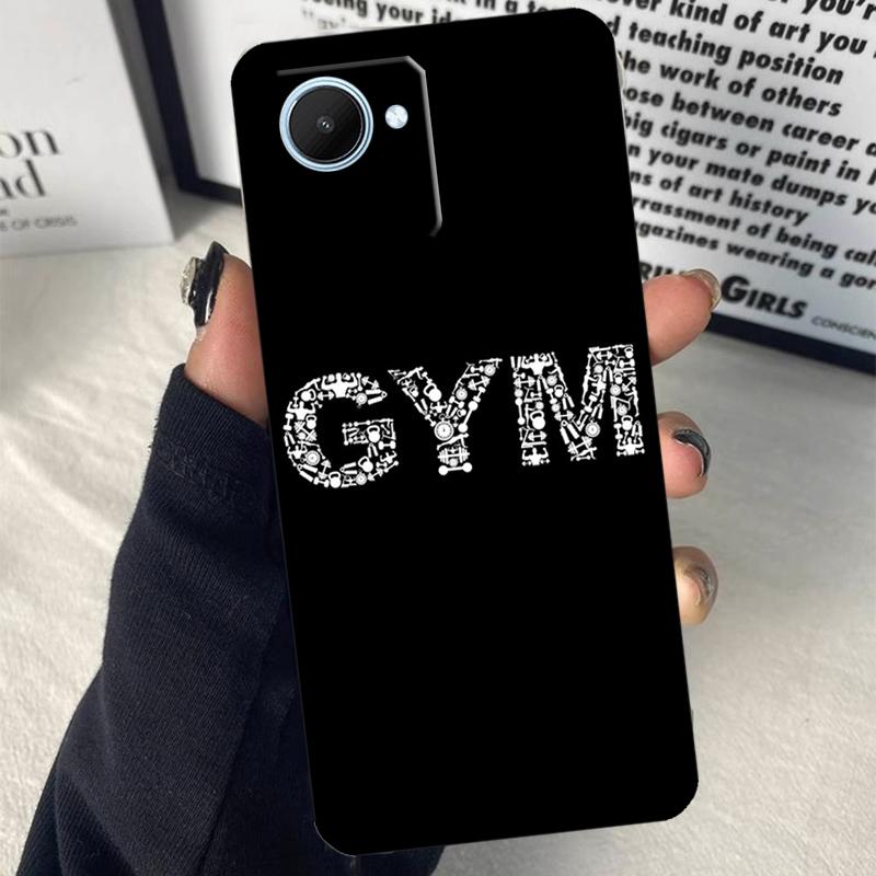 Фитнес Бодибилдинг Тренажерный зал Для Realme GT7 Pro GT6 C67 C65 C63 C61 C55 C53 C51 C71 C75 10 11 12 13 14 15 Pro Plus Чехол