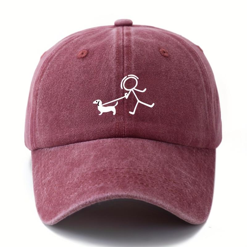 Модная бейсболка с принтом для собак, подарок для любителей собак, простой и стильный дизайн, снаряжение для путешествий на открытом воздухе