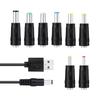 11in1 5V USB to DC 5,5x2,1 мм вилка зарядного шнура для мобильного телефона с вентилятором и динамиком-маршрутизатором