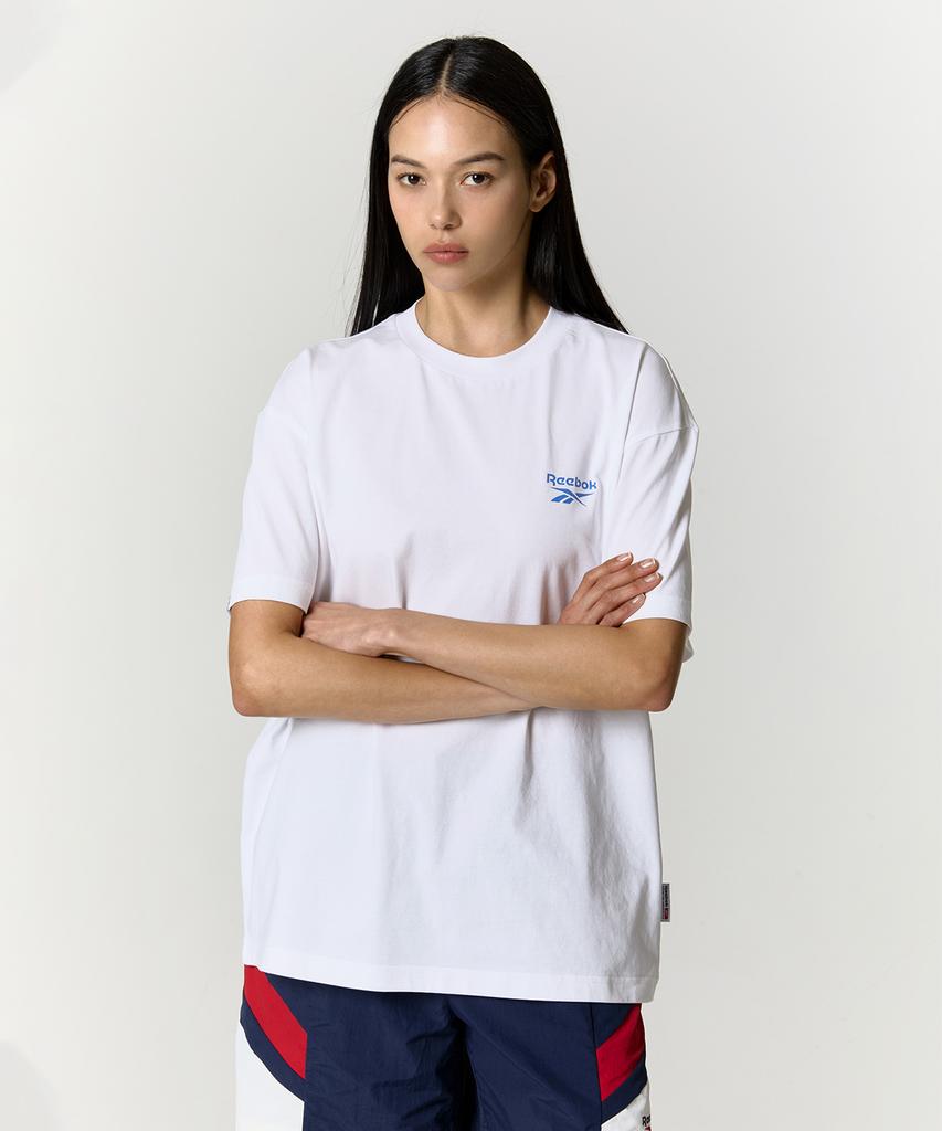 Reebok Графическая футболка из ледяного хлопка - Белая