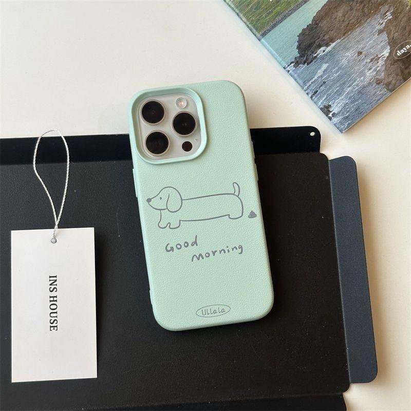 Cartoon Puppy Suitable for Apple 16PROMAX Mobile Phone Case IPhone 14 Silicone Soft Shell 12 Anti Fall 11