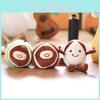 Plush Chestnut Keychain With Soft Short Plush For Bag Decor And Gifts