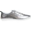 Lunar Womens/Ladies St Ives Metallic Leather Plimsolls