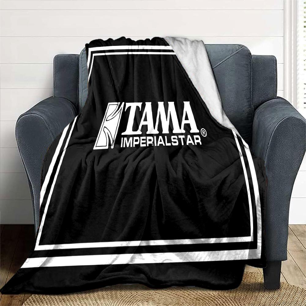 Tama Imperialstar Drums Flannel Blanket Super Soft Warm Cozy Blanket for Sofa Bed Office Travel All‑Season Home Decor Gift