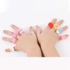 10Pcs Children'S Cartoon Princess Rings Candy Animal Bow Shape Ring