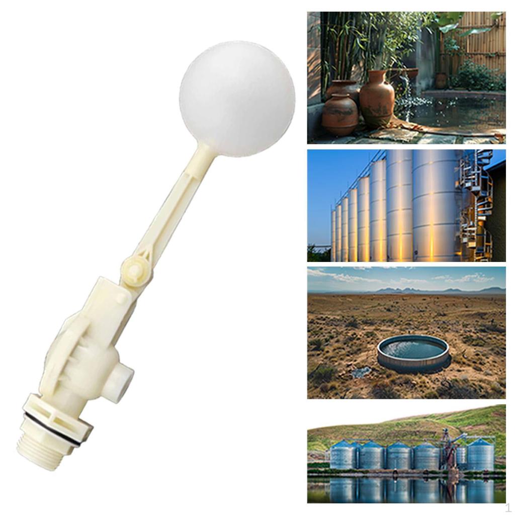 Float Ball Valve Automatic Fill Compact,Sturdy,with Adjustable Arm,Water Level Control for