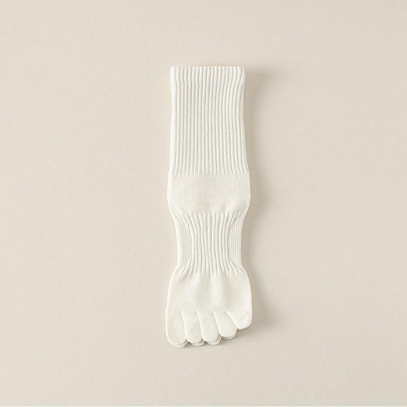 Мужские весенне-осенние однотонные носки-трубки с пятью пальцами, 10A, антибактериальные, дезодорирующие, влагоотводящие, бесшовные