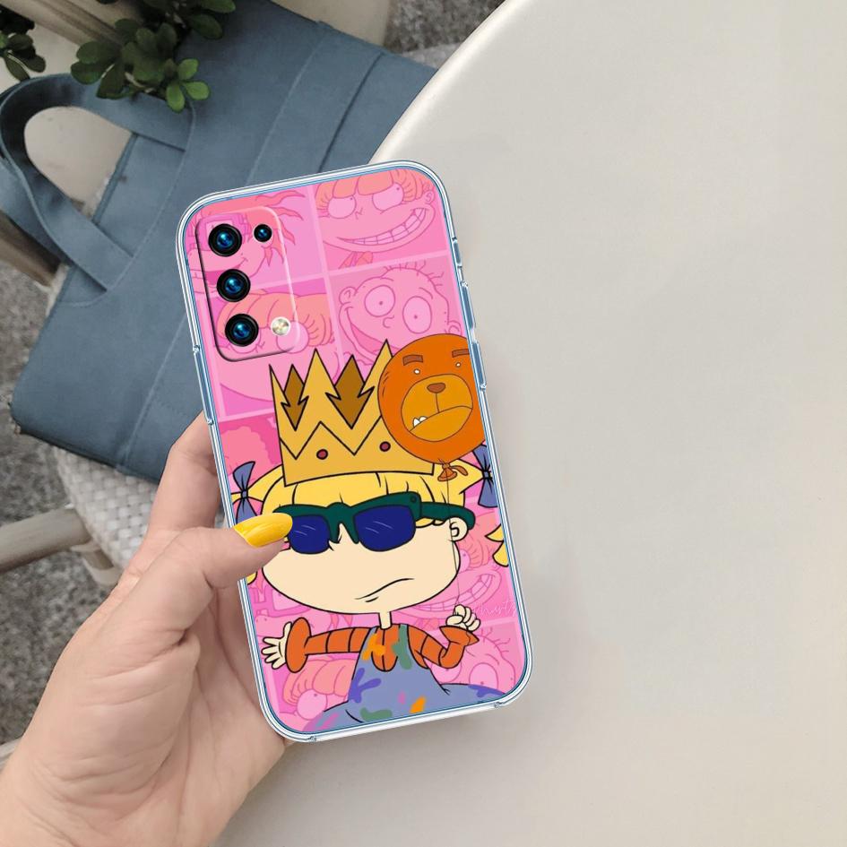 LO82 R-Rugrats Soft Shell Transparent Phone Case for Motorola Moto Edge 20 30 40 50 S30 Fusion Ultra Pro Neo Lite + G200 G23