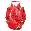 New Watermelon Hoodies Kiwi Fruit 3D Print Men Women Streetwear Hooded Sweatshirts Oversized Pullovers Kids Tops Unisex Clothing