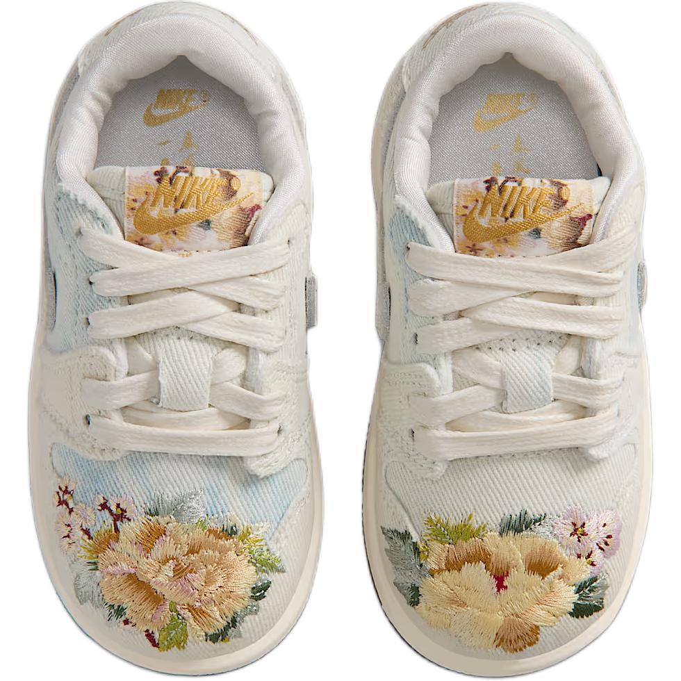 Jordan Детские кроссовки Air Jordan 1 Low Светло-серые для малышей и детей ясельного возраста IQ1110-011