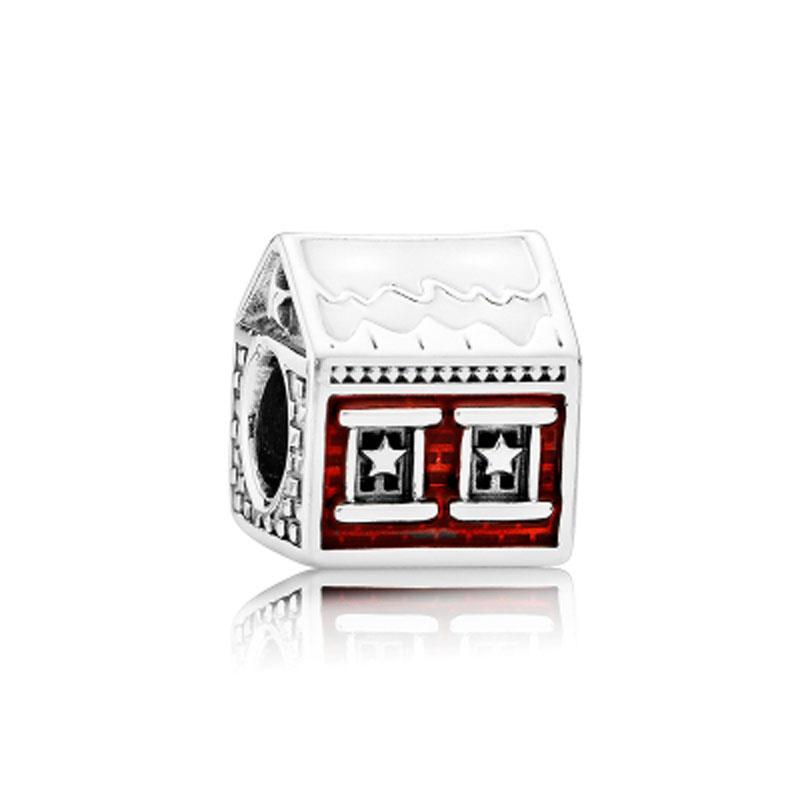 Медь Рождественская Серия Бусина Санта Клаус Подарок Лось Шармы Подходят Женские Украшения Фестиваль День Рождения Сделай Сам Браслет