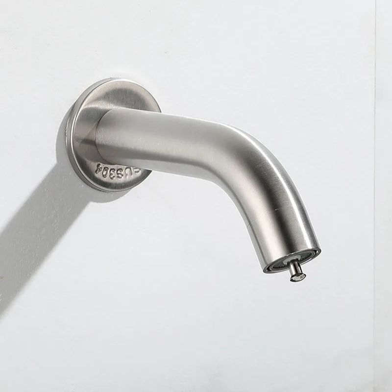 Смеситель для ванной настенный смеситель для раковины смесители из нержавеющей стали кран для холодной воды сенсорный нажимной смеситель для раковины в ванной экономичный кран для туалета