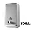 Настенный дозатор для жидкого мыла для душа 500 мл, нержавеющая сталь, для ванной комнаты, дозатор для жидкого мыла для рук, для отелей, ресторанов, коммерчески доступный