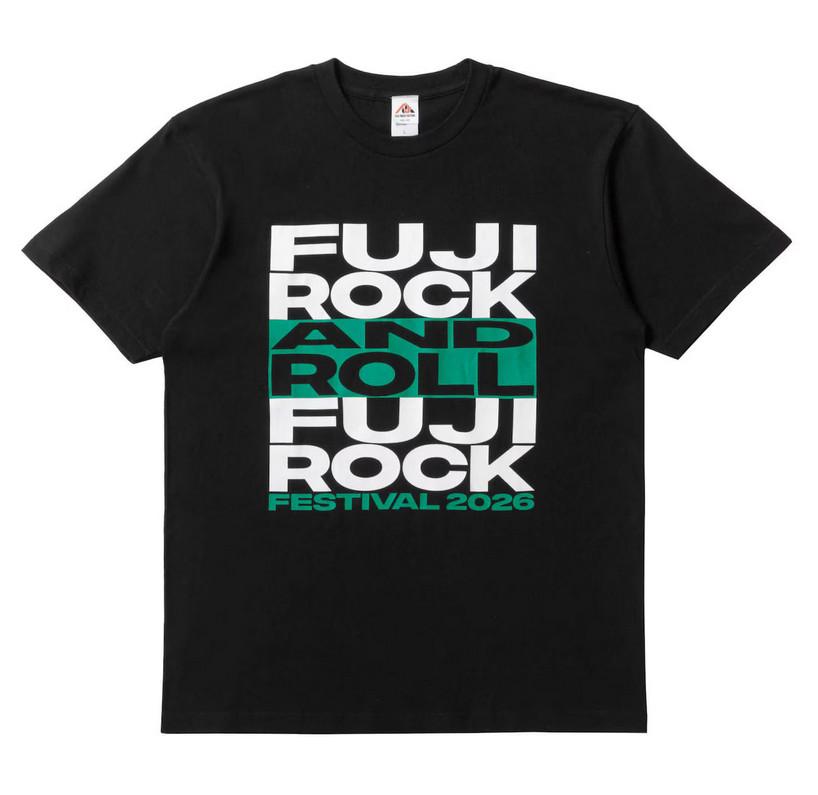 Fuji Rock And Roll 26 TShirt Black 2026 Summer Unisex Japan Limited Original