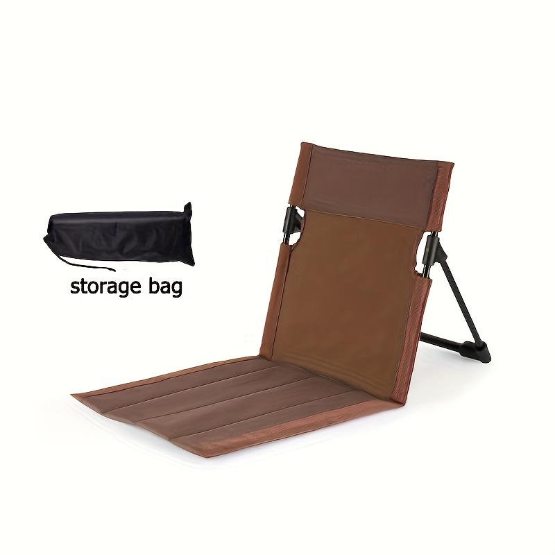 Легкий складной походный стул Портативное сиденье для улицы со спинкой Сумка для хранения Ленивое кресло Пляж Сад Путешествия Пикник Туризм