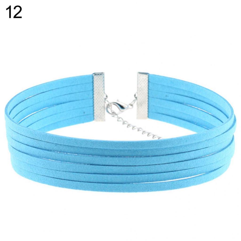 Готический многослойный чокер с застежкой-карабином, готическое женское ожерелье для вечеринок, клубов и пабов ADM