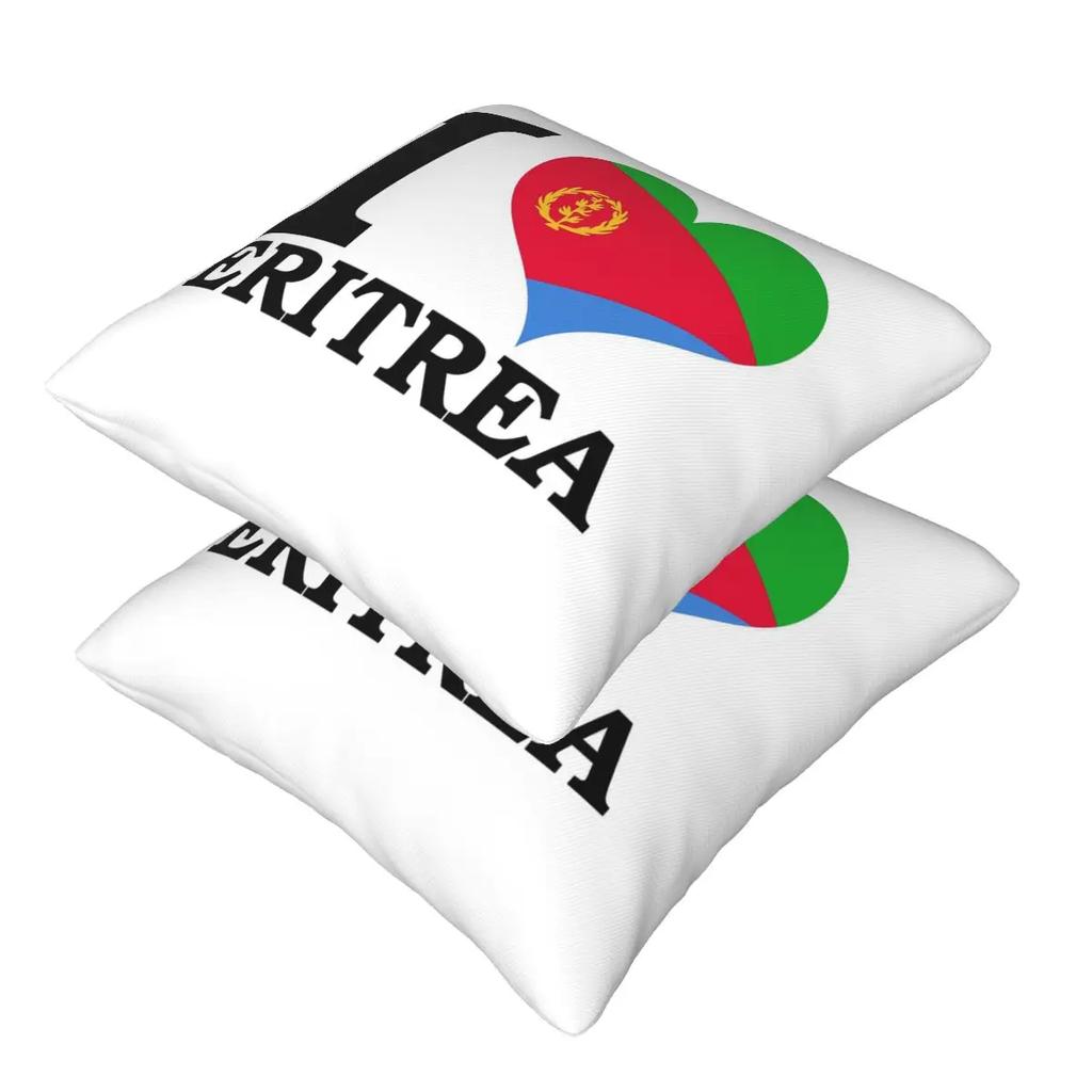 Flag Of Eritrea 2 Pcs Square Pillowcase Pillow Cover Cushion Zip Decorative Comfort Throw Pillow For Home Car