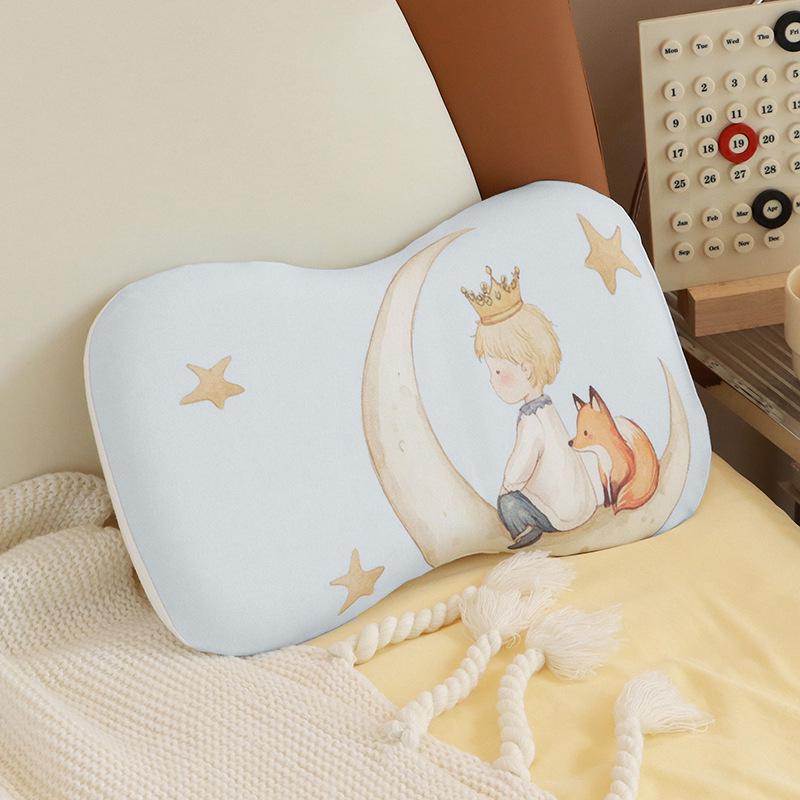 Подушка для сна с эффектом памяти для детей от 0 до 6 лет - чистый хлопок, для всесезонного использования