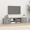 819449 vidaXL TV Stands 2 Pcs Sonoma Grey 80x31.5x36 Cm Engineered Wood