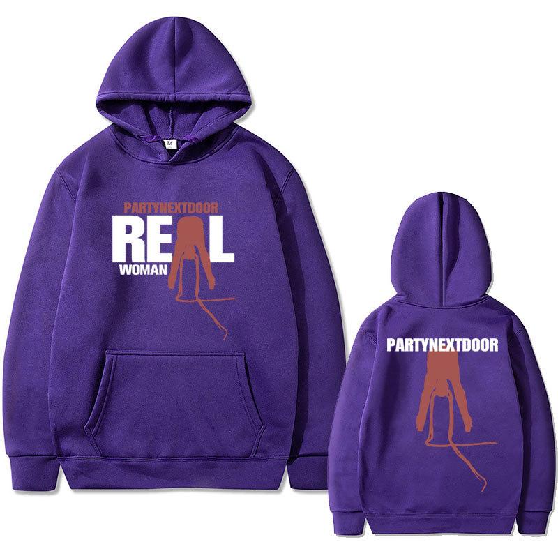 Autumn men's hoodie Rapper Party Next door Real Woman album cover graphic fashionable sweater