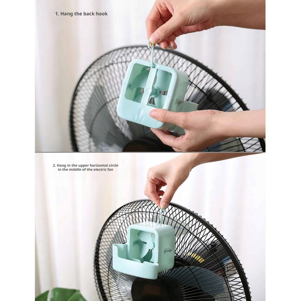 New Portable Fan Refrigeration Accessories Set Quick Cooling Floor Fan Non Perforated Fan Box Suspended Ice Cooler Summer