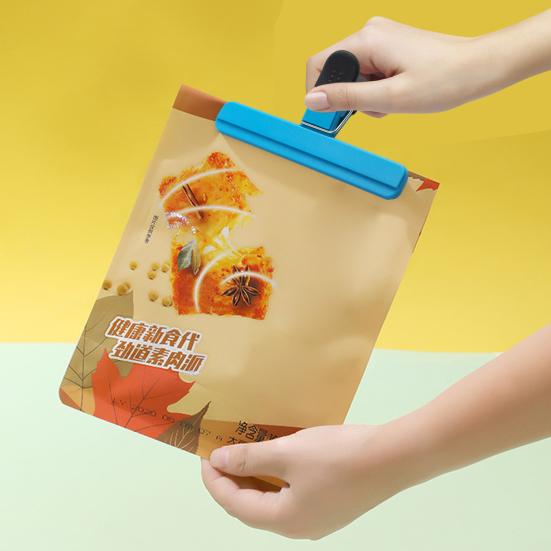 Зажимы для пищевых пакетов, сверхмощные зажимы для пакетов с чипсами для кухонных закусок, овощей, фруктов, прочный герметичный зажим для хранения продуктов питания