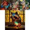 Creative Panda Dolphin Lion Leopard Dog Animal Resin Led Night Light Ornament For Desk