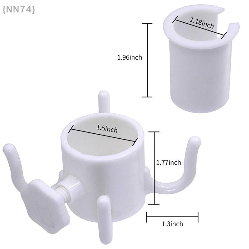 4pcs Plastic Umbrella Hooks - Secure Canopy Clips For Beach, Patio, Market Stall Umbrellas - Easy Pole Mounting Tool {NN74}