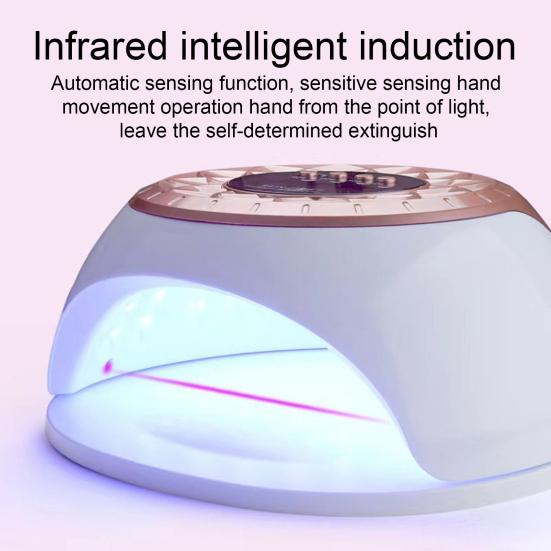 UV LED Nail Light Treatment Device 650nm Infrared Light 470nm Blue Light Toenail Fingernail Removal Gel Polish Drying Curing