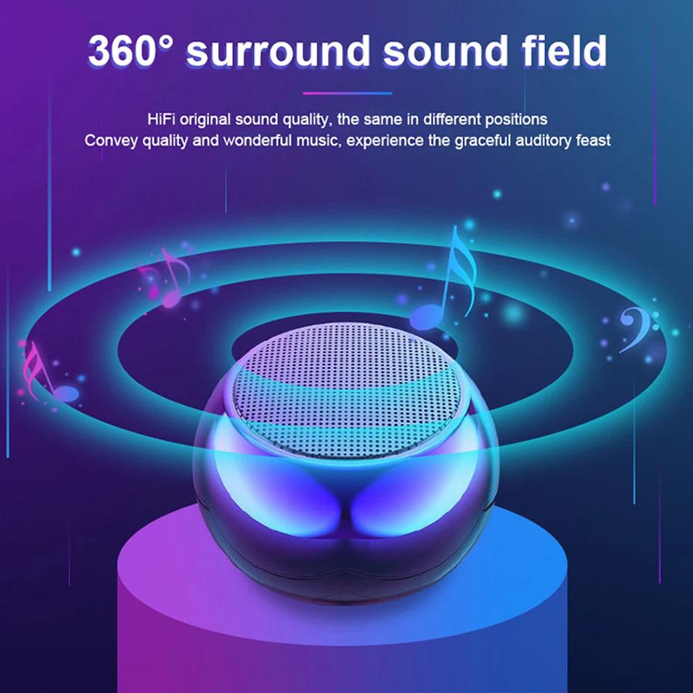 Беспроводная Bluetooth-колонка Портативная Маленький Стальной Сабвуфер Мини Bluetooth Динамик для улицы
