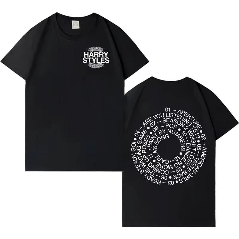 Singer HarryStyle 2026 New Album Letters Print Tshirts Cozy Hip Hop T Shirt Mens Women Fashion Casual Crewneck T Shrits