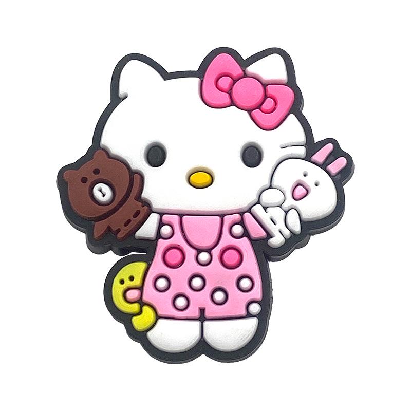 Мягкие резиновые подвески для обуви Hello Kitty из ПВХ – Декорации для обуви своими руками и Садовые аксессуары