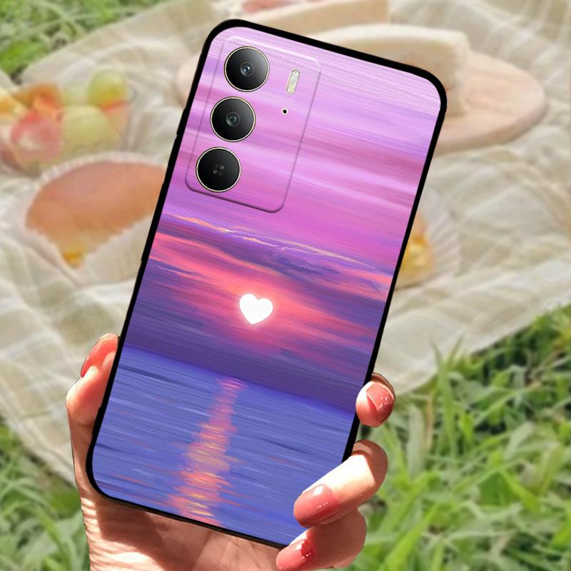 Чехол для Realme C75 Ударопрочный ТПУ Силиконовый Чехол для Телефона Для Oppo Realme C75 4G Fundas Бампер Чехол Модный Мягкий Защитный Корпус