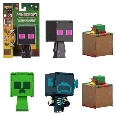 Mattel Minecraft Супер расширяемые фигурки H Ассортимент, Набор из 5 штук для детей, Возраст 6+, Многоцелевой, 986H-HTL43