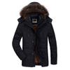 Winter Medium and Long Cotton-padded Clothes Men's Velvet Thickened Large Size Middle-aged and Elderly Warm Cotton Clothes